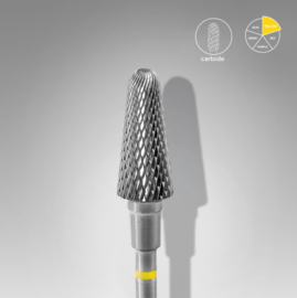 Staleks Carbide Nagel Freesbit Frustum Yellow 4.0mm (FT70Y060/14)