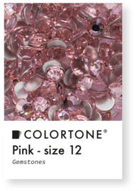 Colortone Pink Crystal Rhinestones Size 12