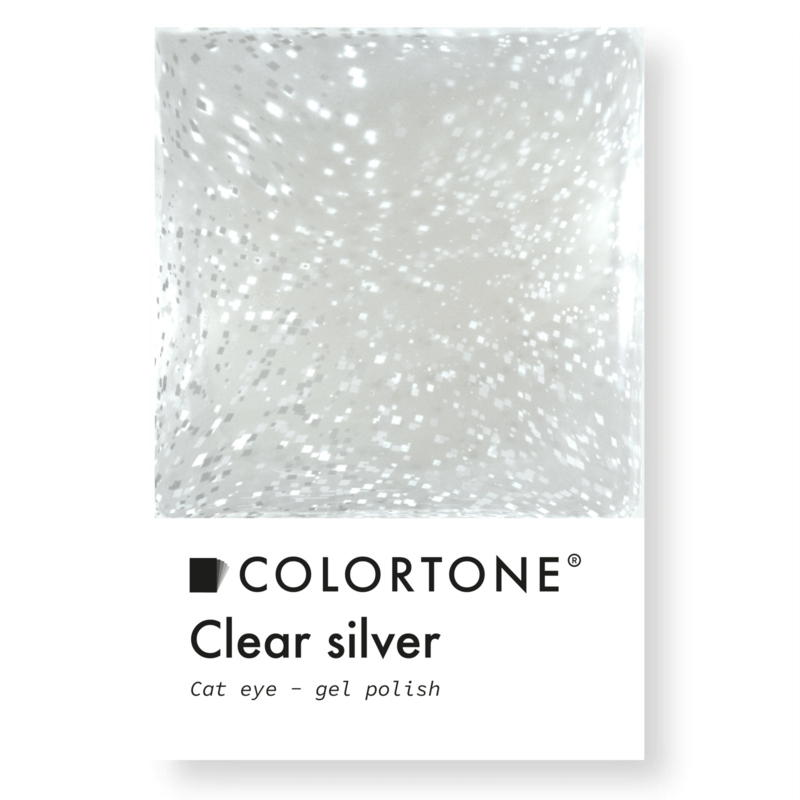 Colortone Clear Silver Cat Eye Gel Polish
