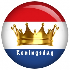 Koningsdag button 45 mm