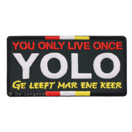 YOLO Ge leeft mar ene keer (9x5 cm)