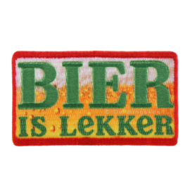 Bier is lekker (7x4 cm)