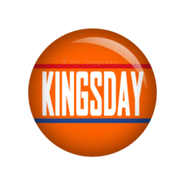 Koningsdag button Kingsday 38 mm