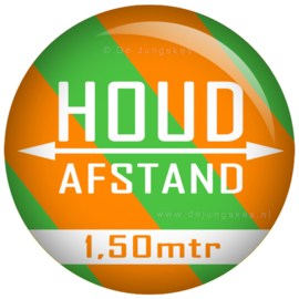 Houd afstand button 45 mm