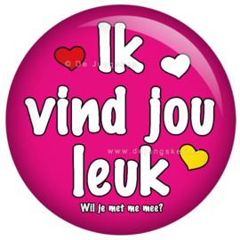 Ik vind jou leuk button 45 mm