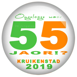 Kruikenstad 55 jaor button 45 mm