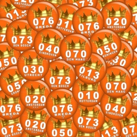 Koningsdag button 45 mm