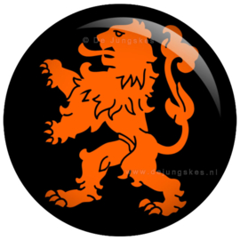 Hollandse leeuw button 45 mm