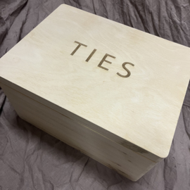 ACTIE!! 2 x Houten klep kist groot handvat maxi (30x40x23 cm) Herinneringen kist voor 75 euro