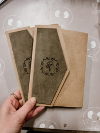 2x fotomapje 10x15 cm craft velvet met logo