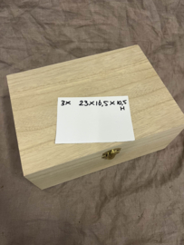 Doosje met slotje 23x16,5 - SALE