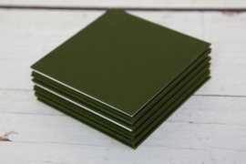 Fotoboekje Army green harmonica 13 x 13 cm inplak boekje