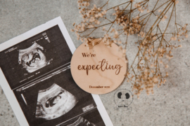 Zwangerschaps aankondiging cirkel - expecting