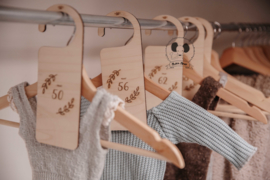 Set houten kleding hangers kids
