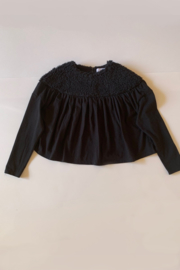 FOLK MADE  I  JERSEY KNIT BOA TOP  black