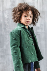 INFANTIUM VICTORIA  I  PADDED GREEN VELVET JACKET  unisex