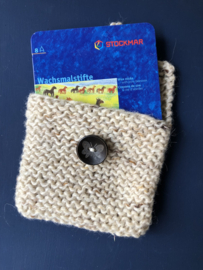 KNIT PENCIL CASE WITH BEESWAX CRAYONS