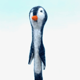Potloodhouder - Pinguïn  - vilt
