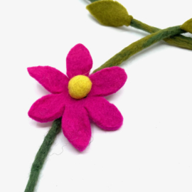 Bloemenslinger  Margriet roze
