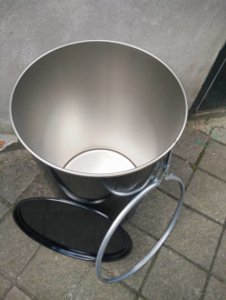 200 liter dekselvat zwart  (glad)