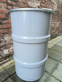 60 liter dekselvat licht grijs