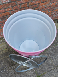 65 liter dekselvat conische coating roze