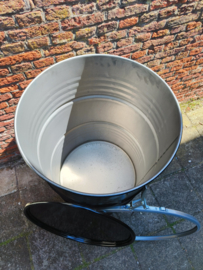 200 liter dekselvat zwart (gebruikt)