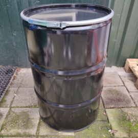 200 liter dekselvat zwart coating