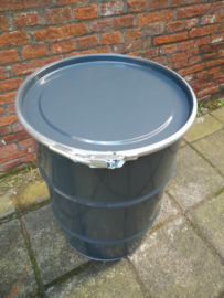 60 liter dekselvat donkergrijs