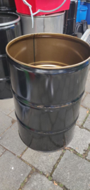 200 liter dekselvat zwart coating