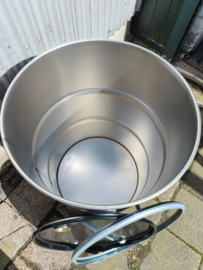 200 liter dekselvat zwart (doppen deksel)