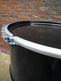 200 liter dekselvat zwart