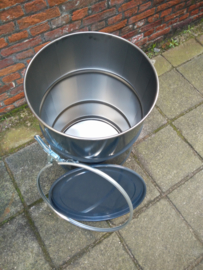 60 liter dekselvat donkergrijs