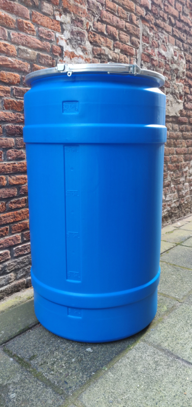 110 liter plastic vat (witte deksel)