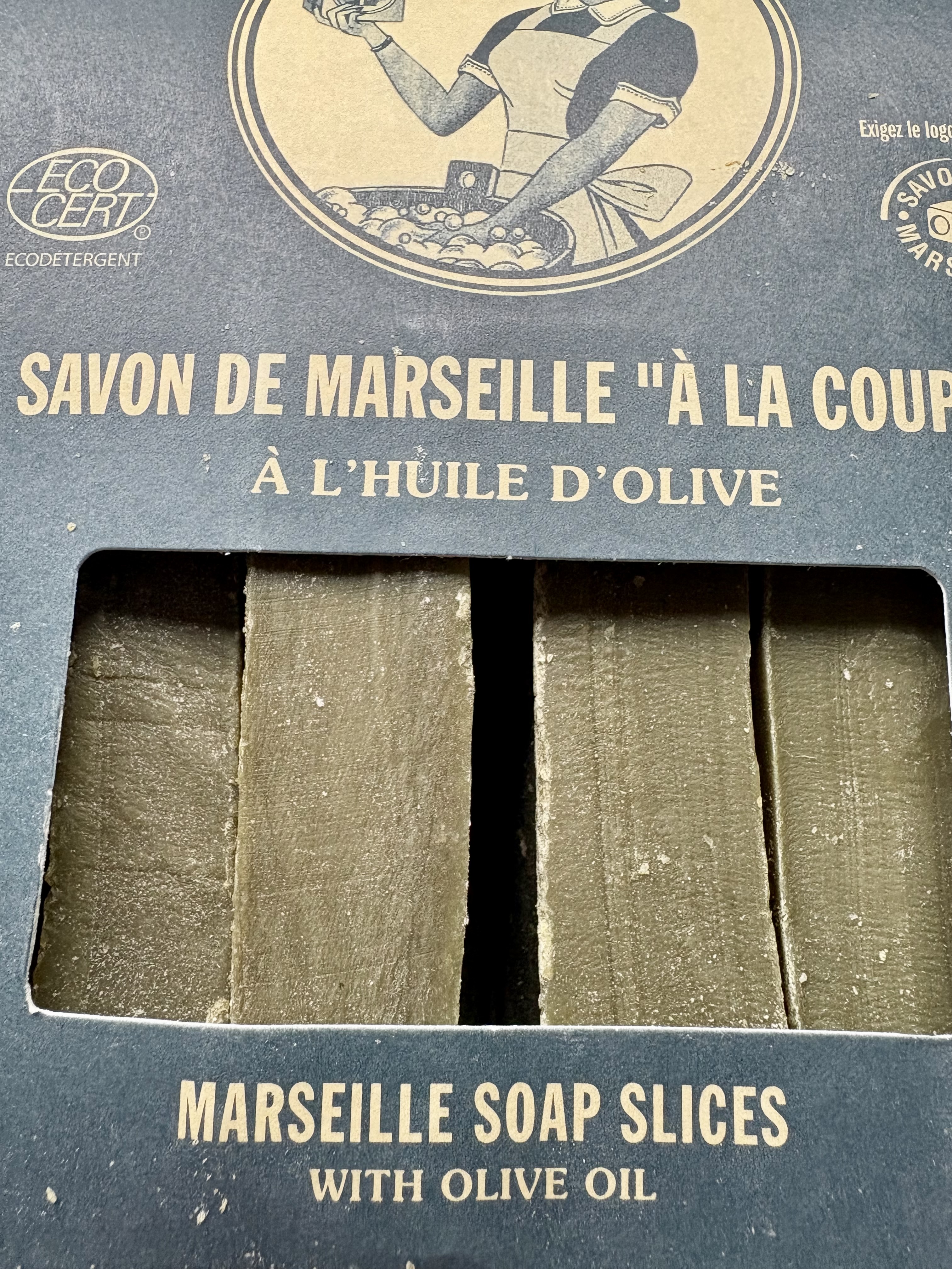 Marseille zeep, olijfolie, in plakken