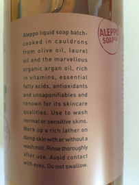 Vloeibare Alep zeep met arganolie