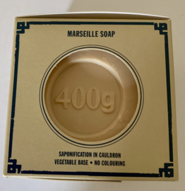 Blok Marseille Zeep 400 gram, naturel, zonder palmolie!
