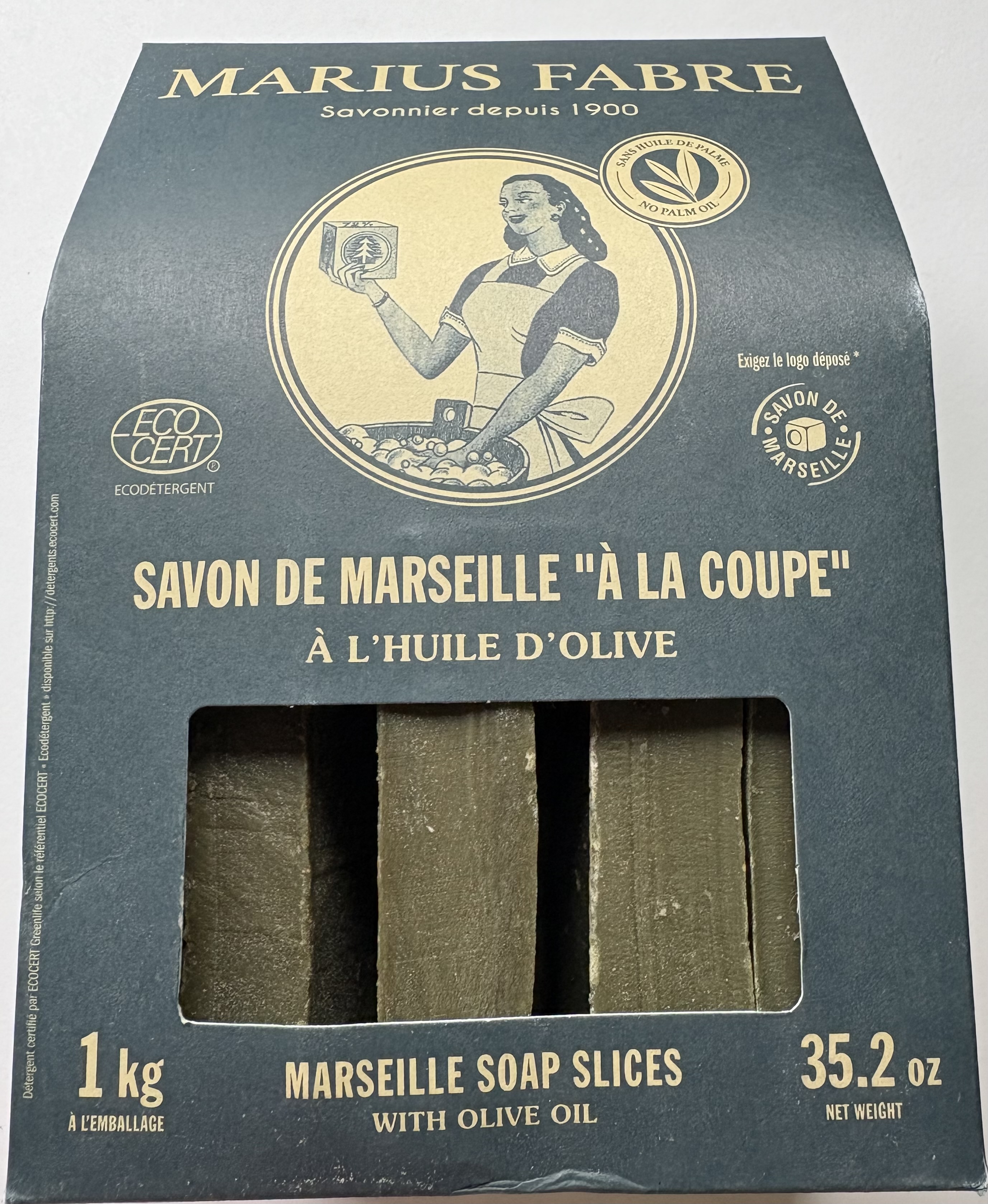 Marseille zeep, olijfolie, in plakken