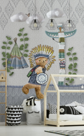 Kay & Liv ink7034 totem beer blauw grijs