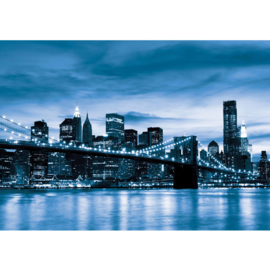 Fotobehang 0679 canada toronto skyline brug blauw