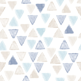 27171 driehoek blauw creme wit