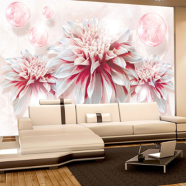 Fotobehang poster 2682 bloemen rozen kunst roos roze