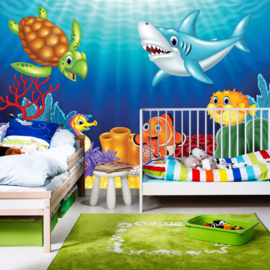 Fotobehang poster 4531 kinderkamer onderwater oceaan