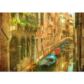 Fotobehang poster 0432 italie venetie boten