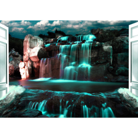 Fotobehang poster 2964 waterval fantasie