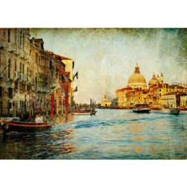 Fotobehang poster 0228 italie venetie romantisch schilderij