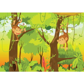 Fotobehang poster 0094 kinderkamer jungle apen