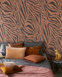 Eijffinger Skin 300605 dierenhuid zebra zwart bruin