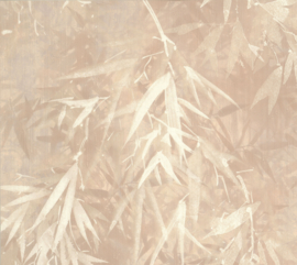 Folium FO18602 bamboeblad zacht terra creme