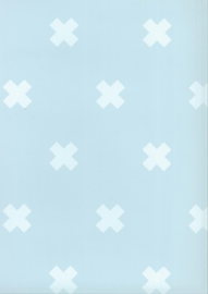 67104-4 kruis blauw aquablauw x